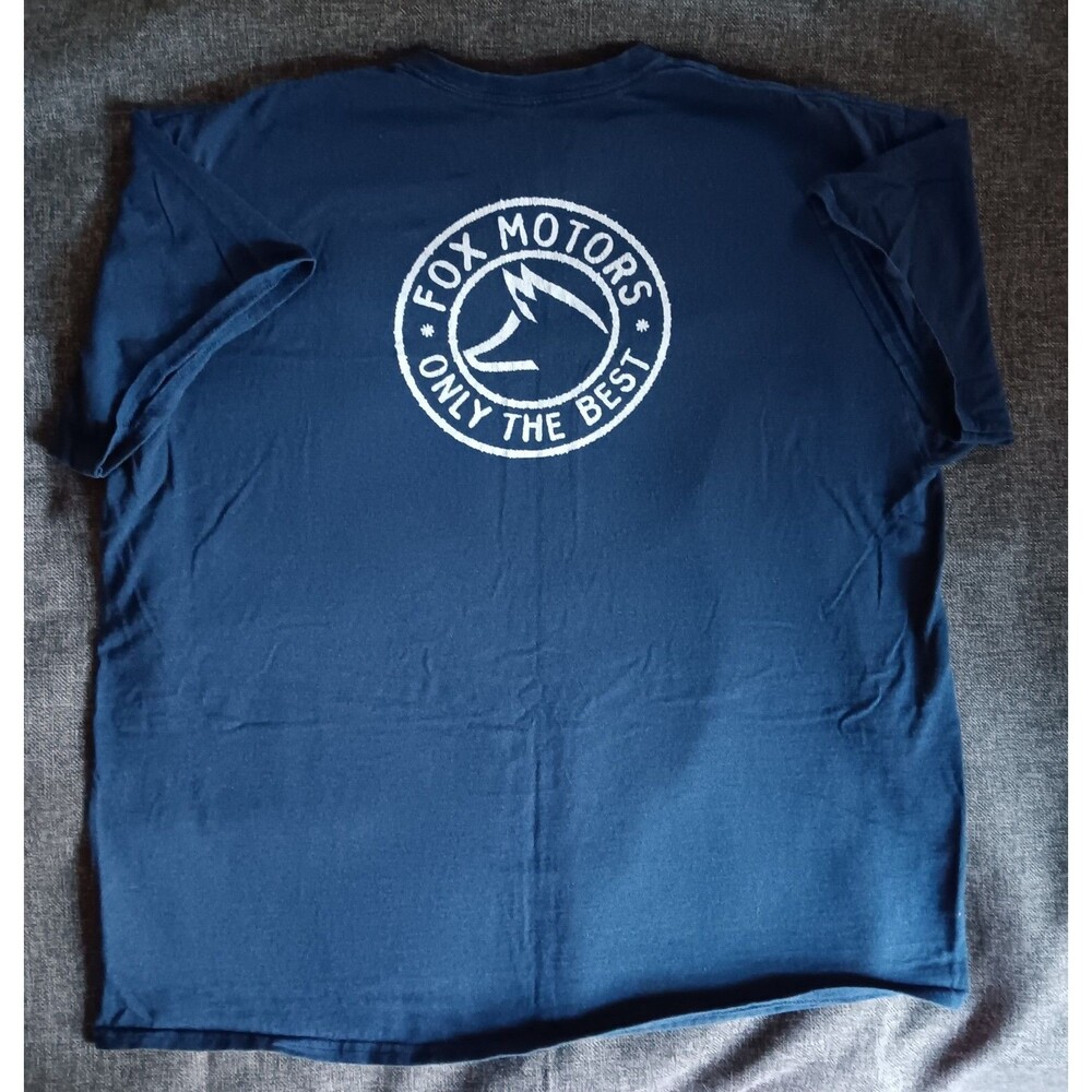 Shirt Size 2X Gildan Fox Motors blue t shirt short sleeve